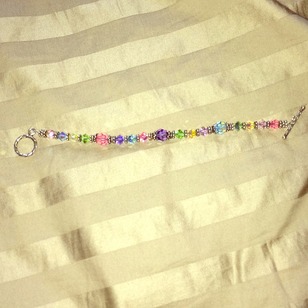 Rainbow beaded bracelet